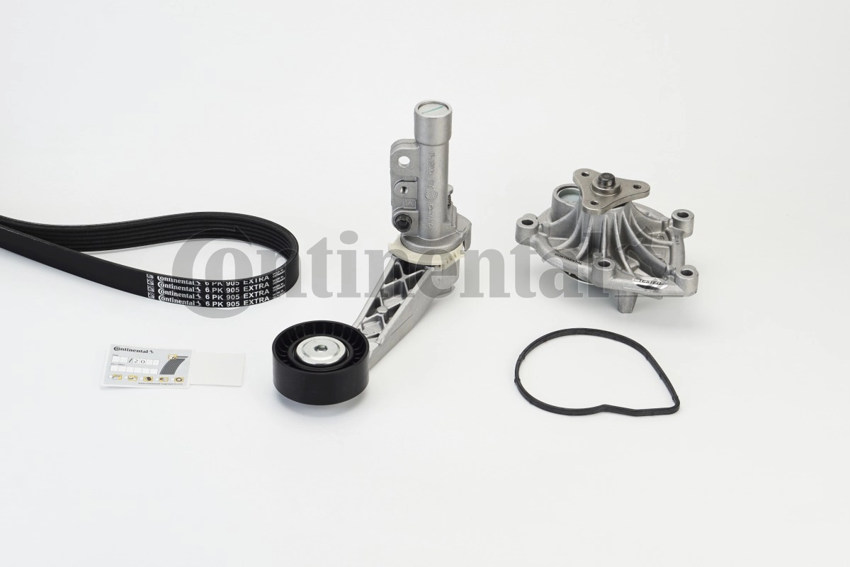 Water Pump + V-ribbed Belt Kit